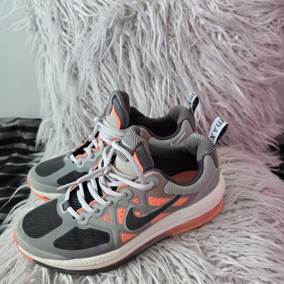 Nike AIR MAX Genome  Gray and Orange Sneakers - Picture 5 of 12